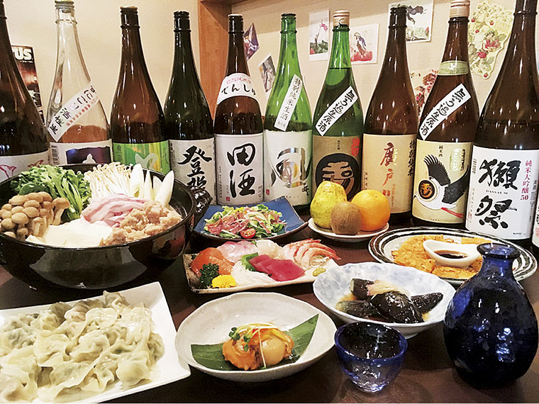 和洋折衷の料理と種類豊富なお酒で忘新年会を！