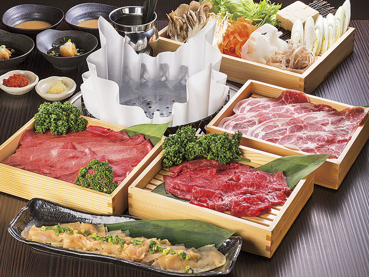 しゃぶしゃぶメニューは1,080円から楽しめる。家族や友人、気の合う仲間で新年を美味しくスタートしよう