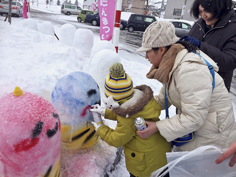 「たかっき・はたっき」の雪像コーナーは2月10日(土)10:00〜15:00、11日(祝)10:00〜12:00