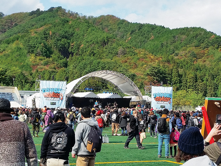 2015年に、女川町で行われた東北ジャムの様子
