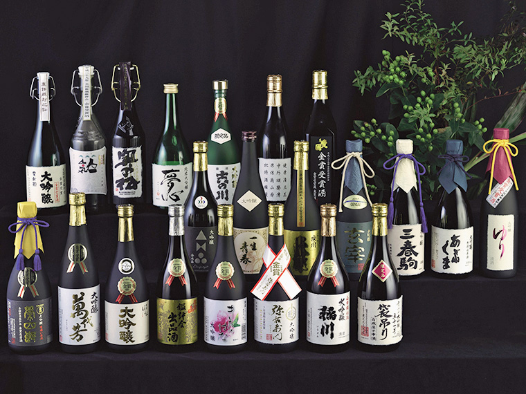 提供される日本酒のイメージ（写真は昨年金賞受賞酒）。9つの蔵元ブースを予定している