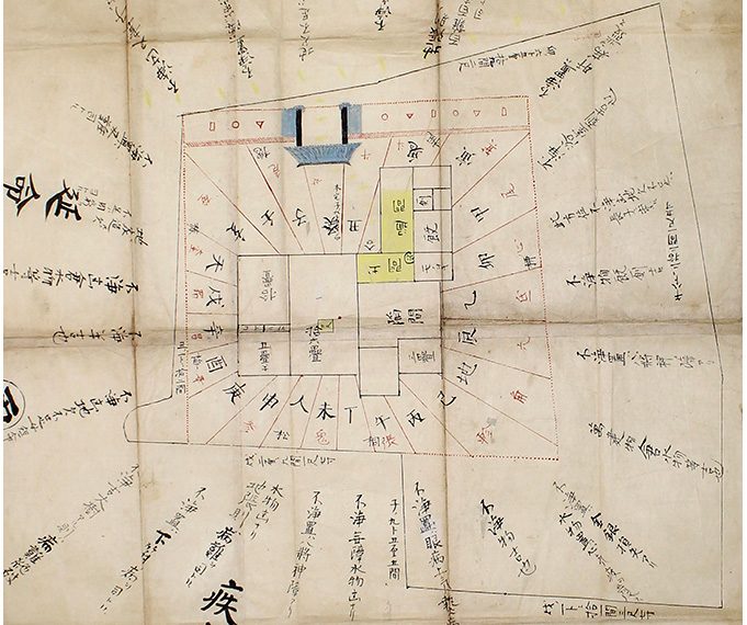 長谷部家の家相図