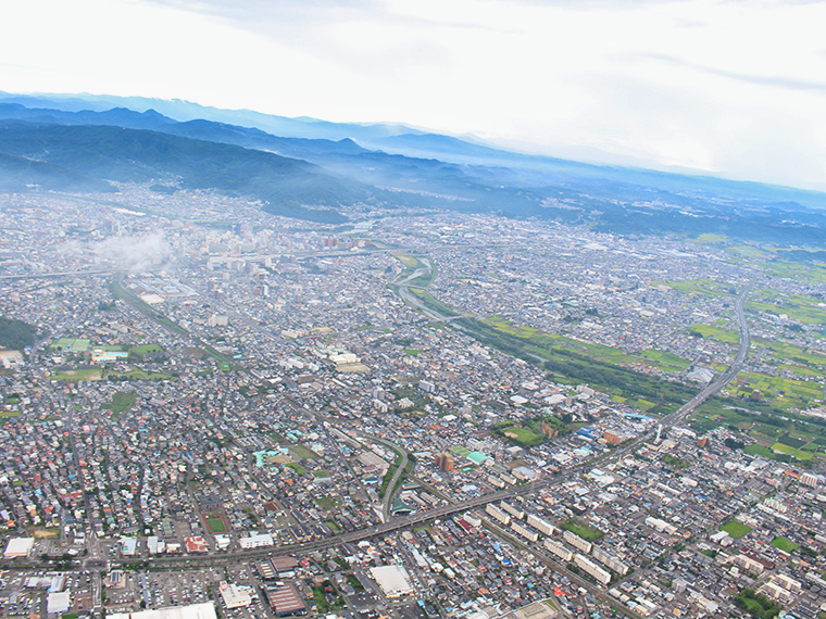 普段住んでいる街が一望！