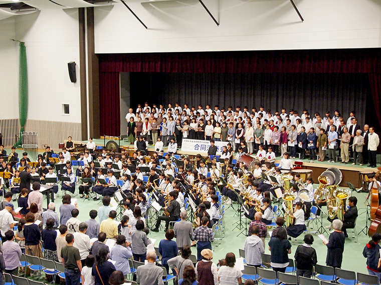 2018年で開催7年目になる合同演奏会。子どもたちはもちろん、大人も楽しめるイベントだ