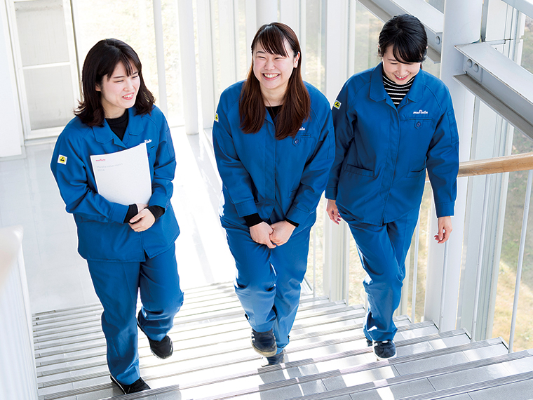 女性が少ない職場だが、男女の壁を感じることもなく上司の理解もある働きやすい職場だ