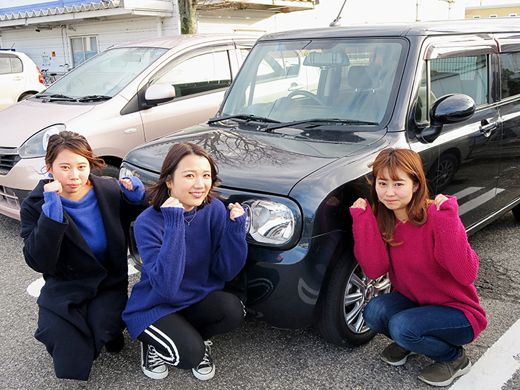 全員、福島大学の3年生！（左から）浅倉さん、及川さん、米山さん。及川さんと米山さんは2018年福大祭のミスコンにも出場