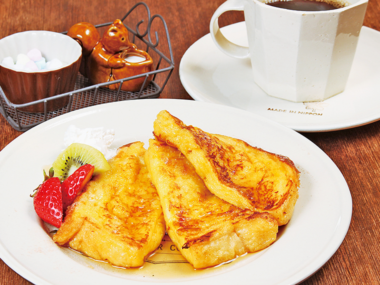 22【art&cafe Petit Peche(プティペシェ)】フレンチトーストセット(通常800円)