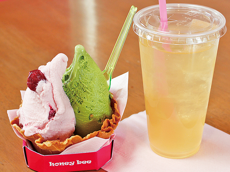 27【honey bee(ハニービー)】ジェラート&りんごジュース(通常700円)