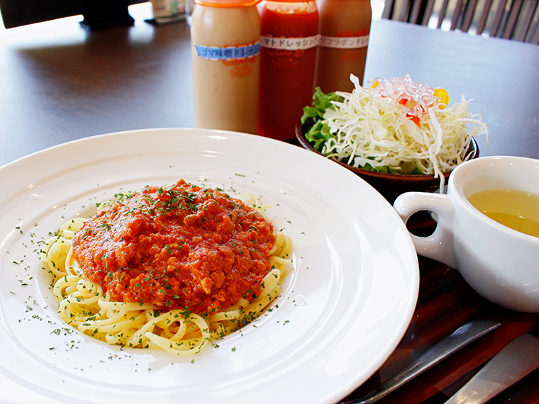 「伊達鶏ミートスパゲッティ」（830円）