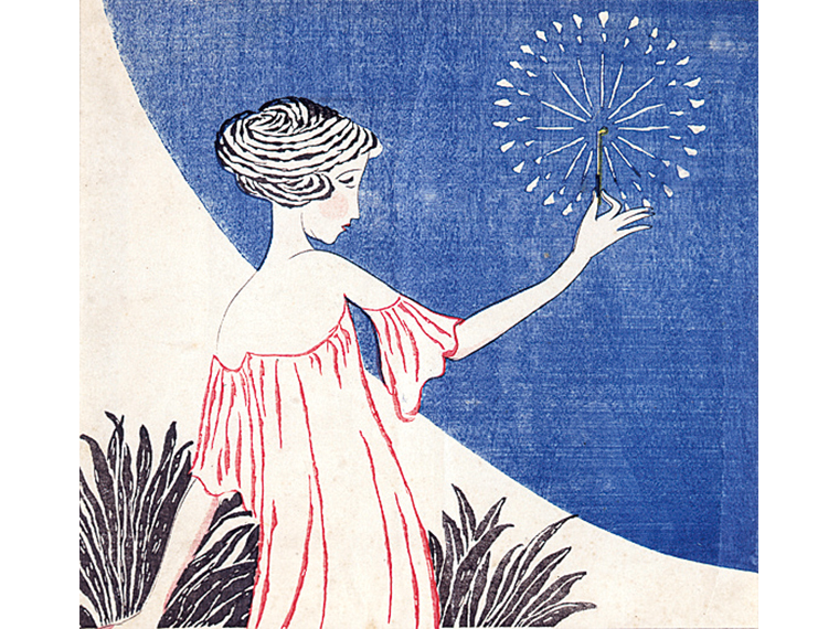 竹久夢二《花火》1924年