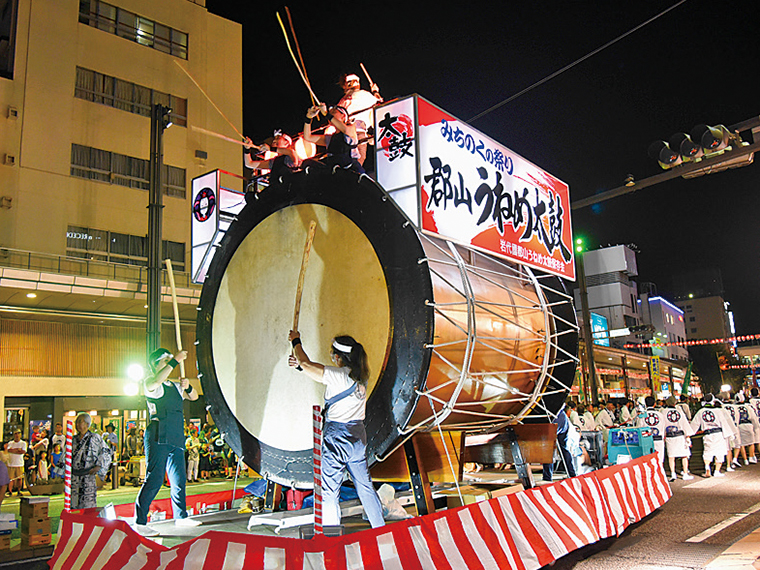 日本最大級の「うねめ太鼓」も登場!