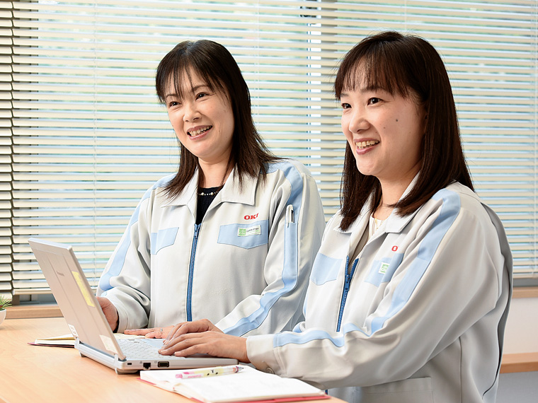 育児休暇制度、看護休暇など、子育て支援が充実し女性も働きやすい職場