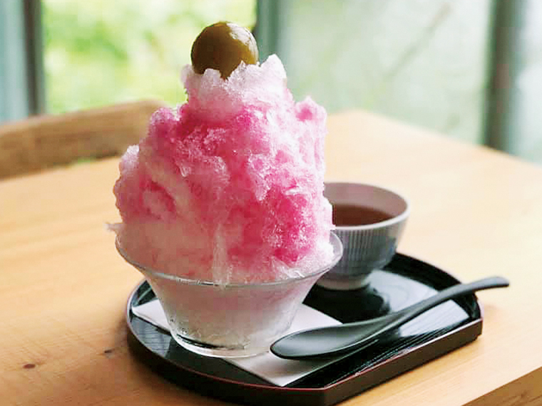 おすすめは、夏季限定かき氷「梅松スペシャル」(600円)