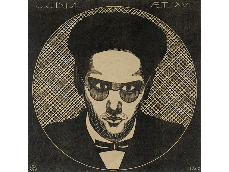 《ヤープ・イェスルン・デ・メスキータの肖像》1922年 木版 Photo:J&M Zweerts