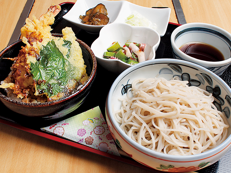 「えび天丼セット」(800円)