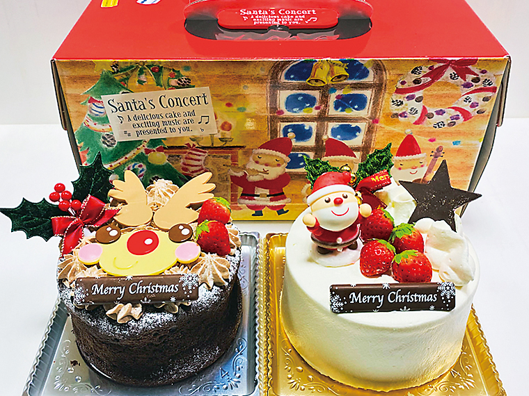 ケーキ工房 Pattisserie Momo パティスリーモモ おすすめクリスマスケーキ 選べるダブルクリスマス 4号 5 700円 日刊シティ情報ふくしまweb グルメ イベント おでかけ 福島の街ネタをご紹介