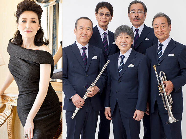 阿川泰子(左)、タイムファイブ(右)
