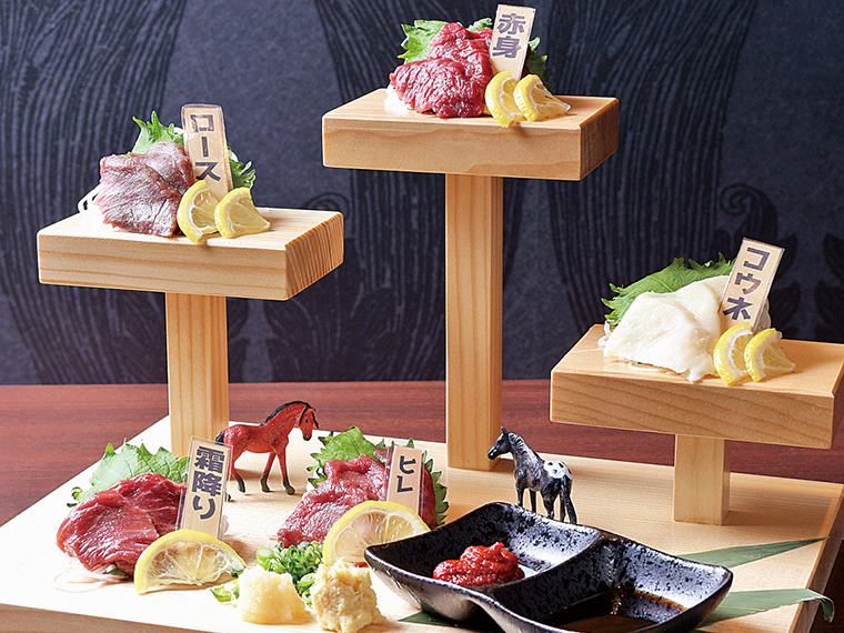「特選!馬刺し5種盛り合わせ」(2,490円・税別)