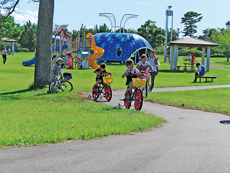 【楢葉町】天神岬スポーツ公園でサイクリング(ならはスマートICから車で約10 分)