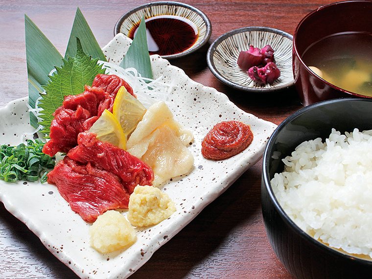 「馬刺御膳」(1,280円)