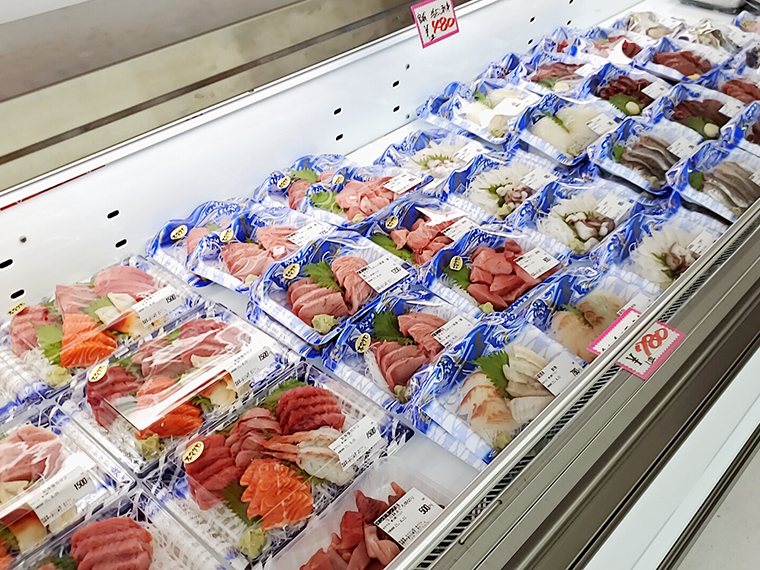 伊達市に海があるとさえ思えてくる刺し身。近所なら毎日立ち寄りたい!