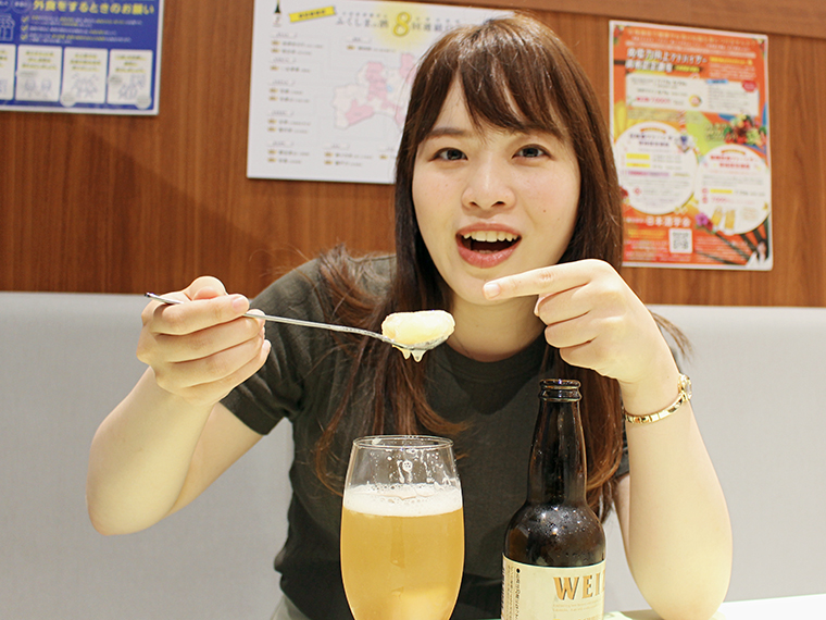 「ももふる」1パックの半分の量で提供しています