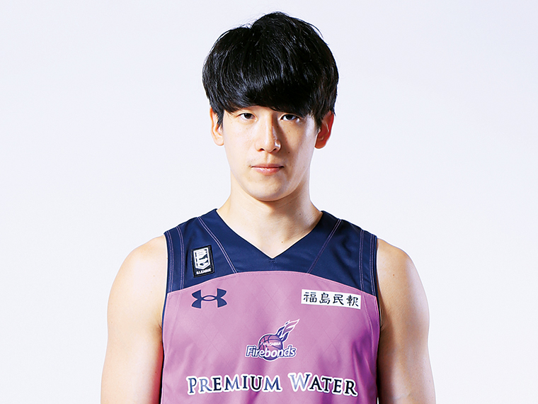 【写真提供/福島ファイヤーボンズ】1992年1月12日生まれ・二本松市出身、身長/190cm、安定した3ポイントシュートと、積極的なドライブで得点を稼ぐ