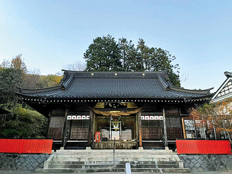 伊達郡国見町にある『三吉神社』。交通安全の神様として有名だ