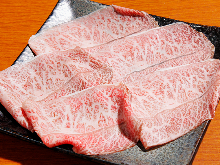 「福島牛A5 ミスジ」(1人前・2,980円)