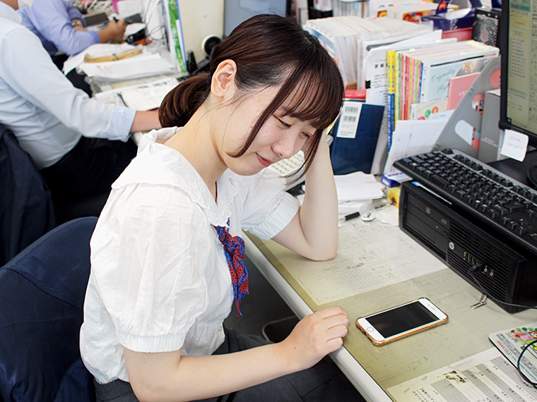 入社2年目のみっつん。母親からのメッセージが心に染みる