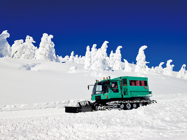 暖房完備の雪上車「ワイルドモンスター号」で、小さな子どもから年配の方まで安全に案内する。悪天候時はマイナス10度にもなる大自然の地吹雪を体験できるので、お土産話にぜひ