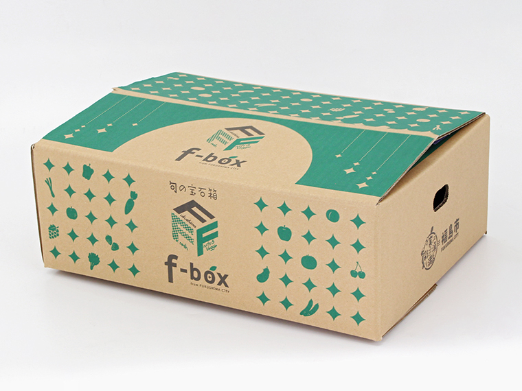 家庭用の「f-box」は、3kg相当。傷ものや大きさが不揃いなものなどをお得に詰め合わせる