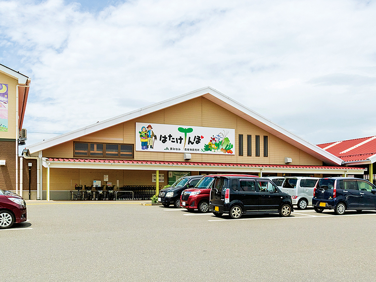 旬の野菜や果物を豊富に取りそろえる「はたけんぼ」。夏の暑い時期に子どもや女性に大人気のジェラートを提供している