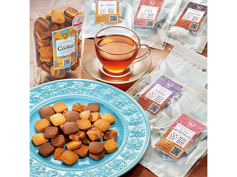 「クッキーと2種選べる紅茶のセット」（2,600円・ギフト用2,900円）【紅茶と焼菓子 アールグレイ［福島市］】