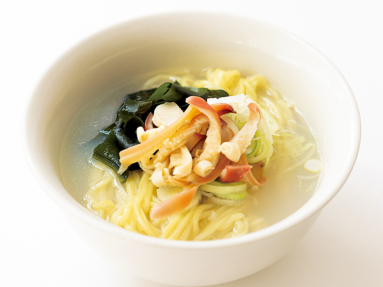 「贅沢ホッキ貝の潮ラーメンセット（3,510円）」【浜福［新地町］】