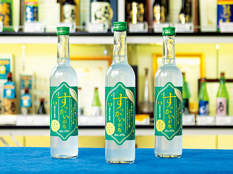 本社社屋内の「酒蔵ギャラリー」でも「すっかいがな」(500ml・1,430円)を購入できる。豊富な酒類は無料で試飲もできる