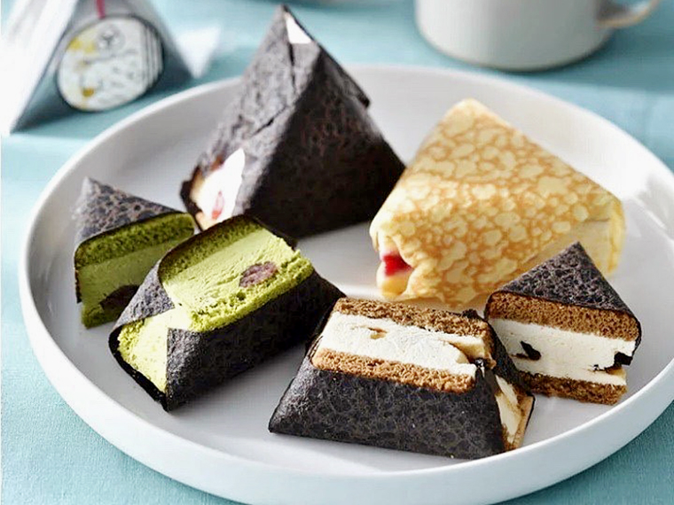 見た目はおむすび、中身はケーキの「おむすびケーキ」(500円)
