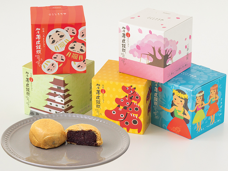 「柏屋薄皮饅頭 ついつい」(1箱2個入り 324円)