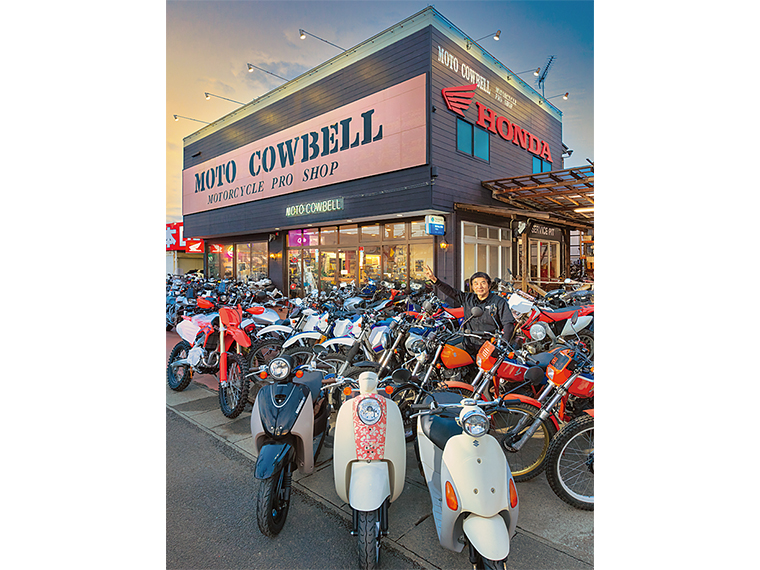通りからも一目でわかる中古バイクの多さ！店に無ければ欲しいバイクも探してくれる