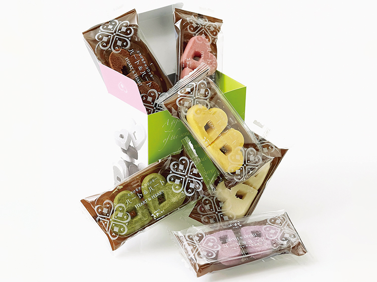 「ハート＆ハート～とろけるチョコクッキー～」（1箱6個入り 1,096円）