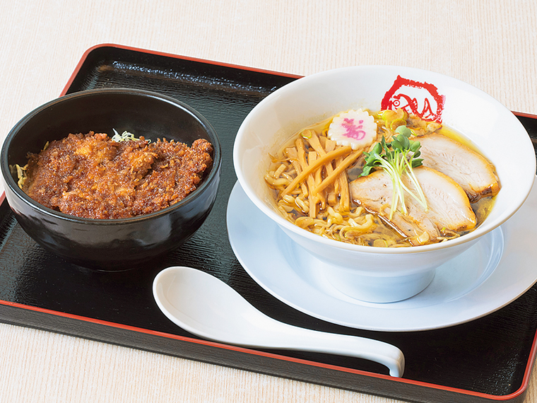 「Aセット/中華そば(醤油or塩)&ミニソースカツ丼」(1,500円)