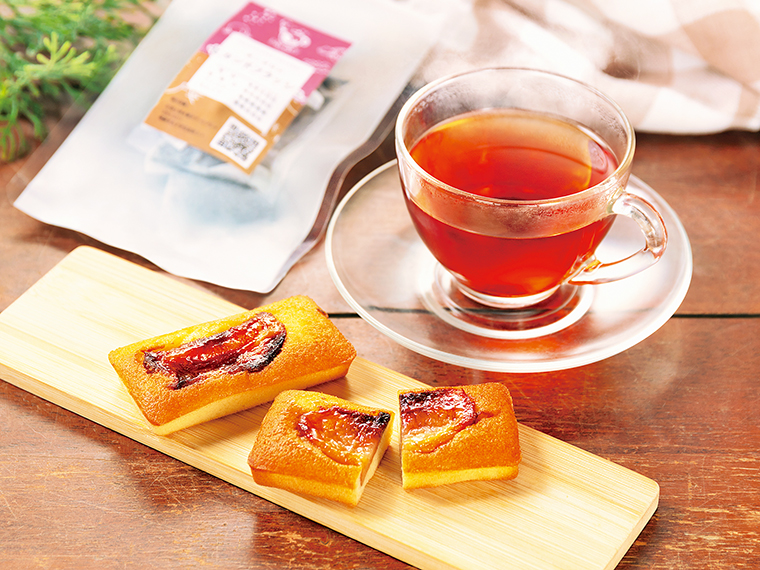 「紅茶と「ももふぃ」のセット」（2,100円）【紅茶と焼菓子 アールグレイ ［福島市］】