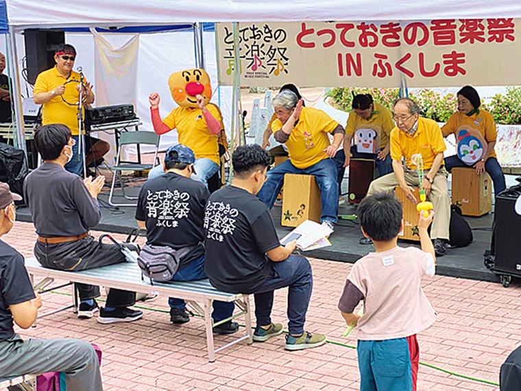 昨年の「とっておきの音楽祭」。17時から福島駅西口でフィナーレを開催