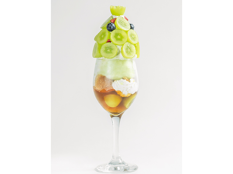 「シャインマスカットパフェ」（1,200円・店内飲食税込1,320円）