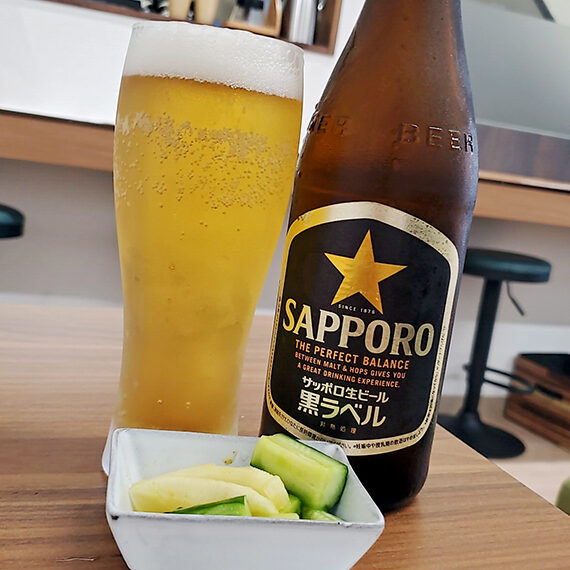 五十畑選手気分でサッポロビール(600円)