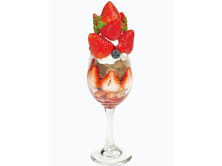 「あまおういちごショコラパフェ」(1,600円・店内飲食税込1,760円)