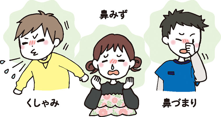 花粉症の主な症状