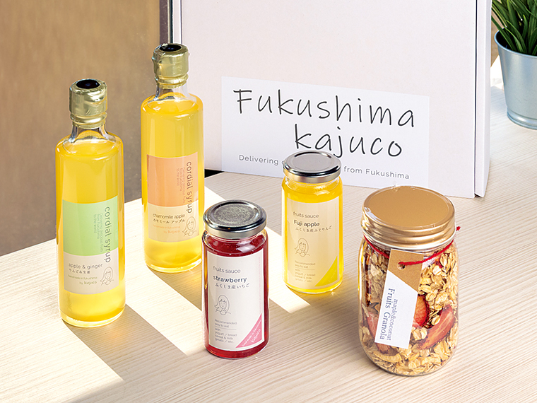 「フルーツソース＆ハーブシロップ＆グラノーラ」（4,380円）【kajuco（ふくしま果樹加工考案室）［伊達市］】