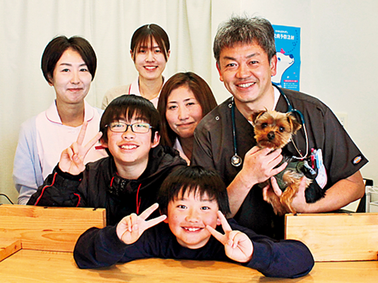 「ペットとの幸せな生活をスタッフ一同応援します。気軽にご相談を」