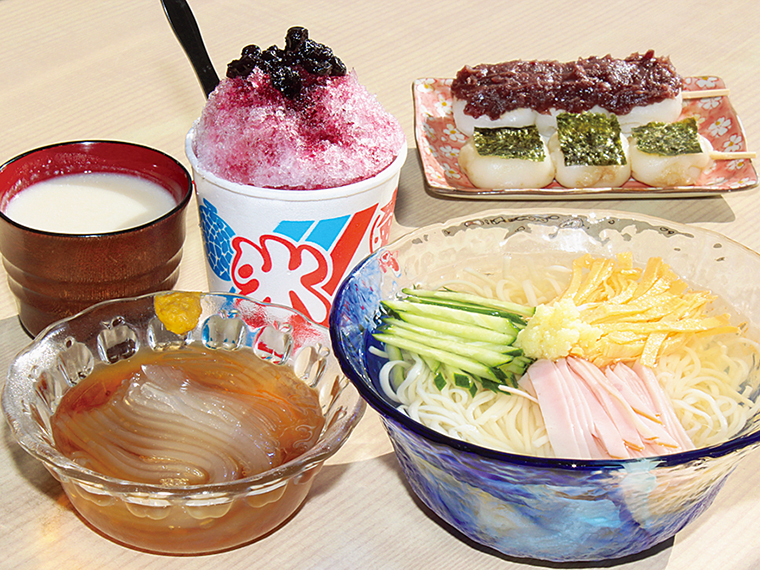 境内の茶屋も夏メニュー続々